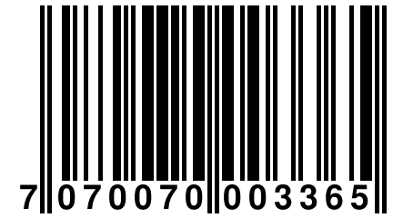 7 070070 003365
