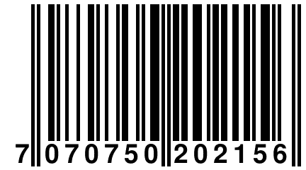 7 070750 202156