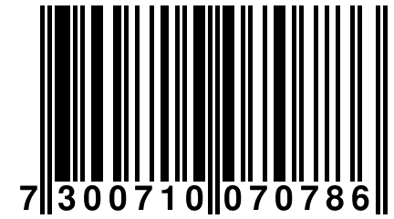 7 300710 070786