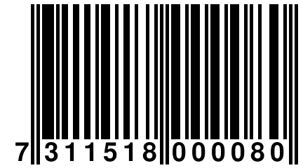 7 311518 000080