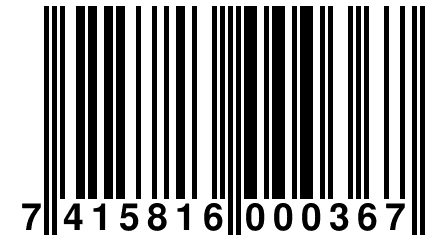7 415816 000367