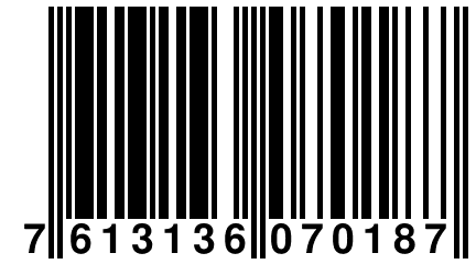 7 613136 070187