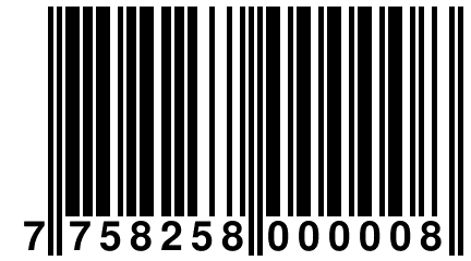 7 758258 000008