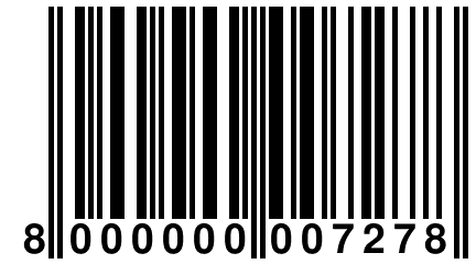 8 000000 007278