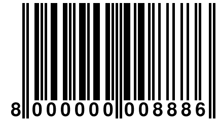 8 000000 008886