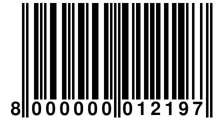 8 000000 012197