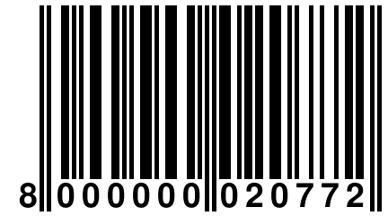 8 000000 020772