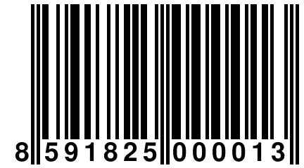 8 591825 000013