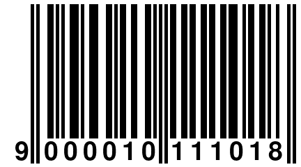 9 000010 111018