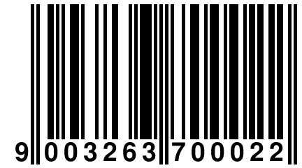 9 003263 700022