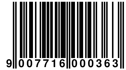 9 007716 000363