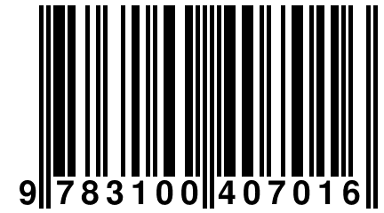 9 783100 407016
