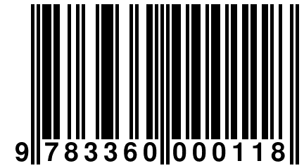 9 783360 000118
